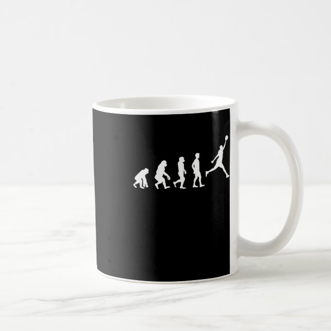 Basketball Evolution Champion Basketball Player  Coffee Mug (Right)