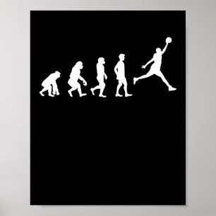 Basketball Evolution Champion Basketball Player Poster