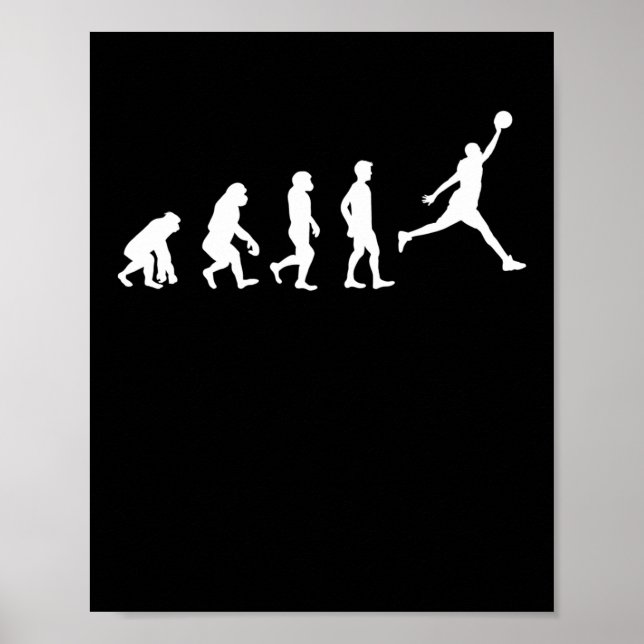 Basketball Evolution Champion Basketball Player  Poster (Front)