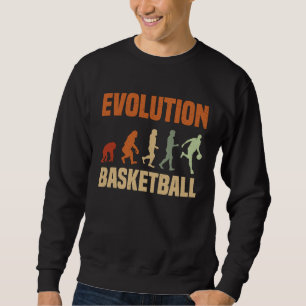 Basketball Evolution From Monkey To Men BBall  Dun Sweatshirt