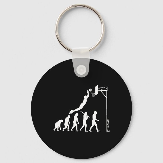 Basketball Evolution  Keychain (Front)