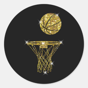 Basketball Exquisite  Classic Round Sticker