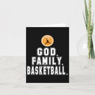 Basketball Family God Player Christian Card