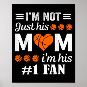 Basketball Fan Mom Quote Poster