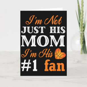 Basketball Fan Mom Quote Shirt Mothers Day Gift Fo Card