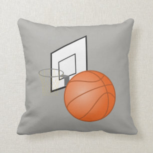 Basketball Fan Throw Pillow