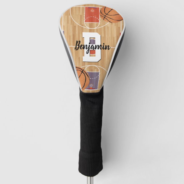 Basketball Fans Driver Golf Head Cover (Front)