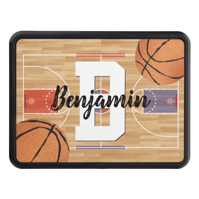 Basketball Fans Trailer Hitch Cover (Front)