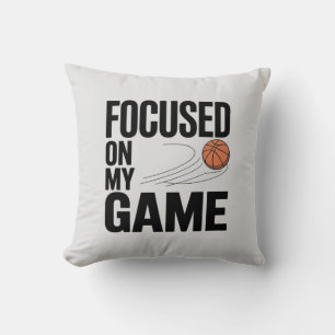 Basketball Focused Pillow & Cushion