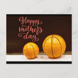 Basketball for Mother's Day  Holiday Postcard