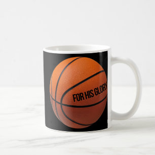 Basketball For Sports People Who Love God And Bask Coffee Mug