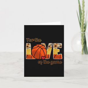 Basketball For The Love Of The Game  Card
