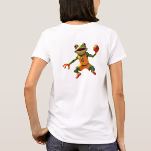 Basketball Frog femme blanc T-shirt dos