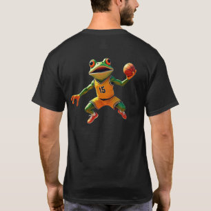 Basketball Frog hommes noir T-shirt dos
