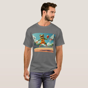 Basketball Frog men grey T-shirt