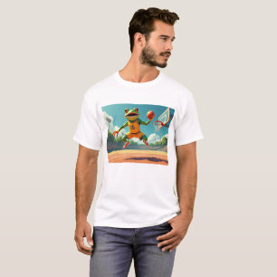 Basketball Frog men white T-shirt
