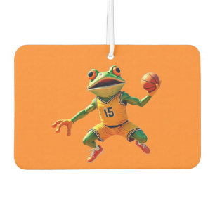Basketball Frog orange car air freshener