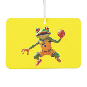 Basketball Frog yellow car air freshener