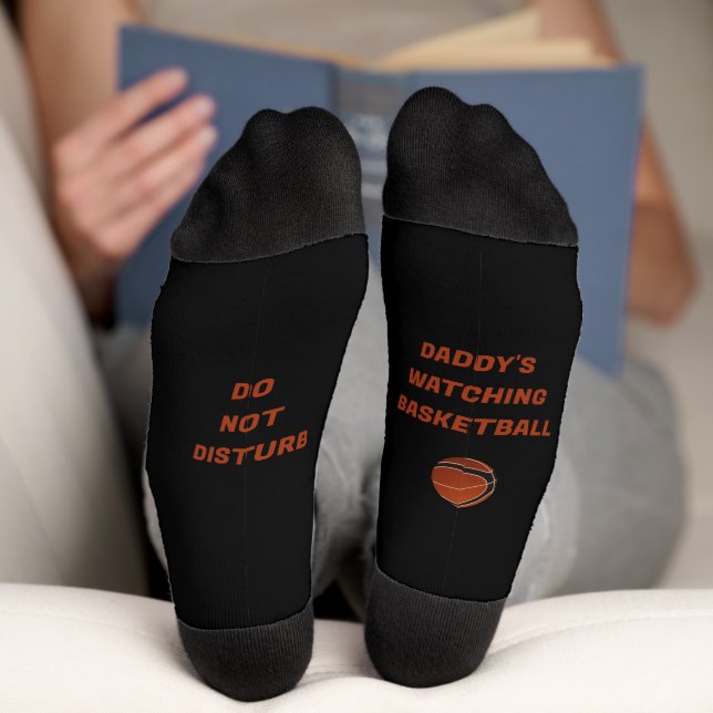 Basketball & Fun Text  Socks (Bottom)