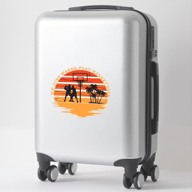 Basketball funny saying (Suitcase)