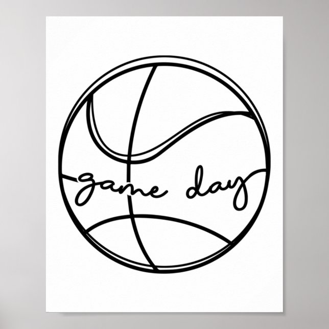 Basketball Game Day  Poster (Front)