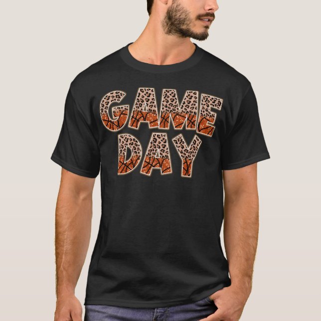 Basketball Game Day Tiger T-Shirt (Front)