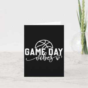Basketball Game Day Vibes Basketball Mom Life Game Card
