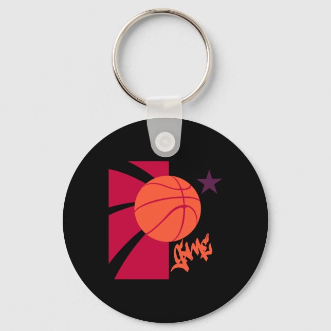 Basketball Game  Keychain (Front)