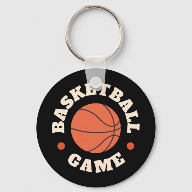Basketball Game  Keychain (Front)