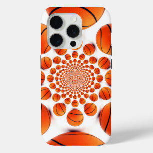 Basketball Game of Champions: Court Vision Kaleida iPhone 15 Pro Case