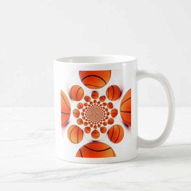 Basketball Game of Champions: Court Vision Kaleida Coffee Mug (Right)