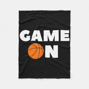 Basketball Game On  Fleece Blanket