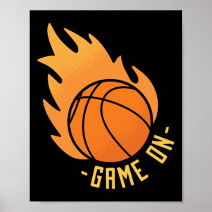 Basketball Game On  Poster