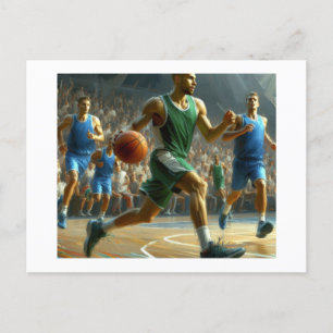 Basketball Game, Postcard