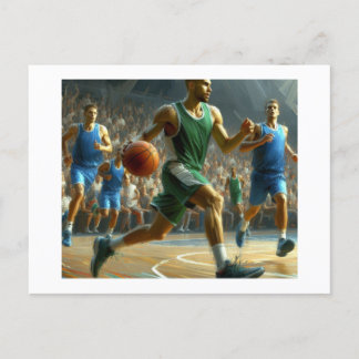 Basketball Game,  Postcard