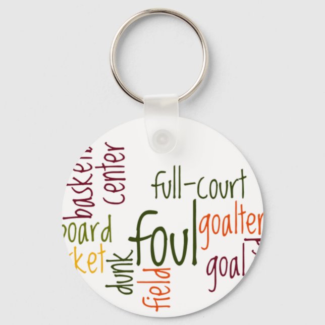 Basketball games.png keychain (Front)