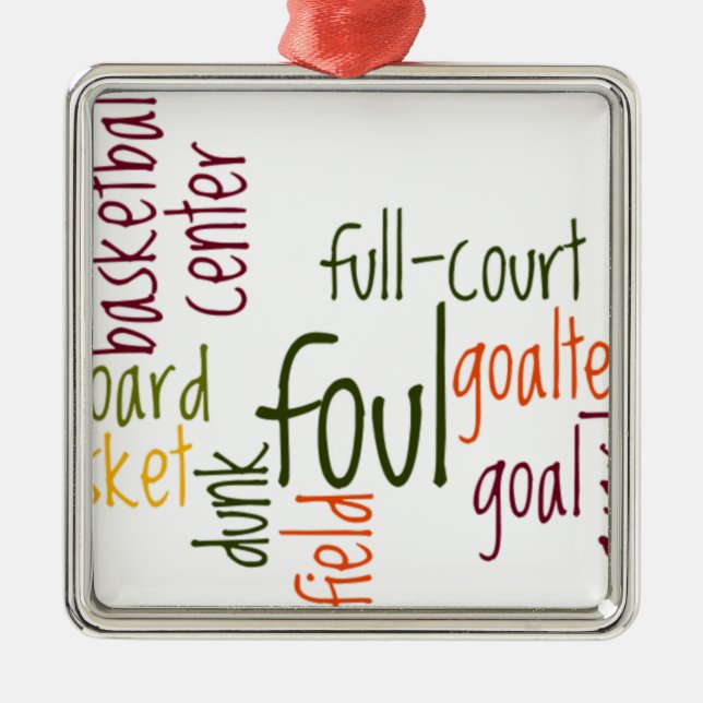 Basketball games.png metal ornament (Front)