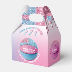 Basketball Gender Reveal Favor Box