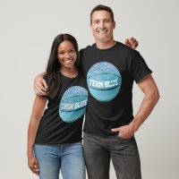 Basketball Gender Reveal Team Blue T-Shirt