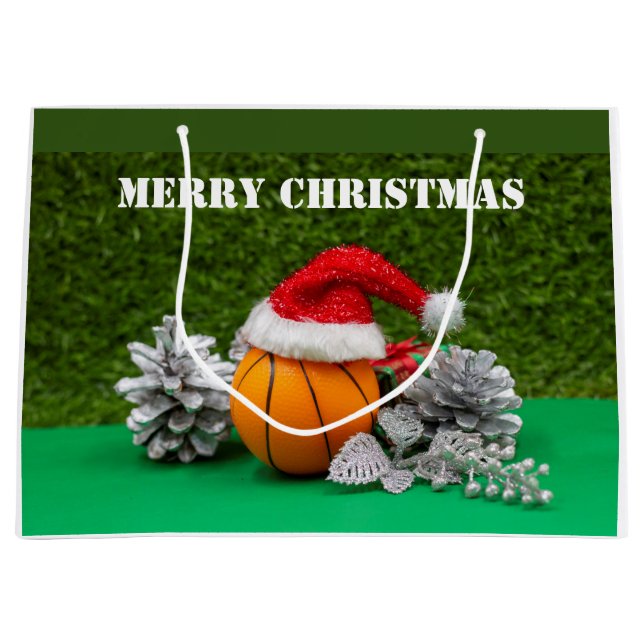 Basketball gift bag Merry Christmas (Front)