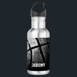 Basketball gifts Personalized sports water bottles<br><div class="desc">Basketball sports water bottle | Stainles steel metallic colour with vintage image. Sporty gift idea for coach, players, team mates and sports fans. Modern design with custom name, funny quote, slogan or monogram. Create your own unique monogrammed gift. Suitable for men women and kids / children. Cute Birthday party presents...</div>