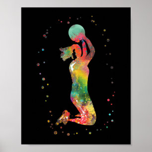 Basketball Girl 1  Poster