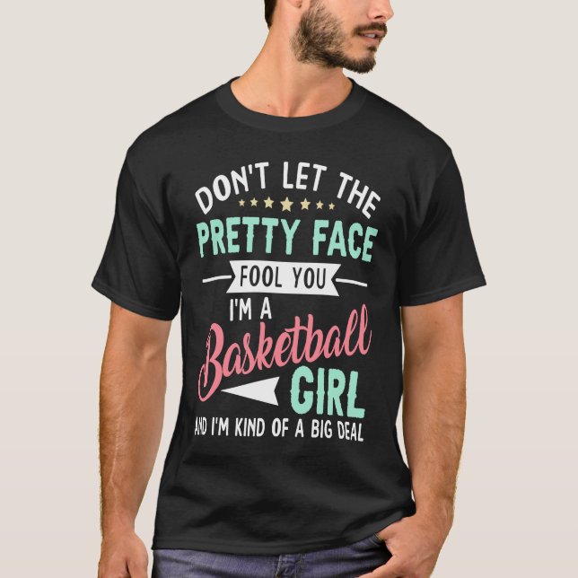 Basketball Girl   Basketball Player & Fan T-Shirt (Front)