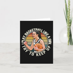 Basketball Girl  Card