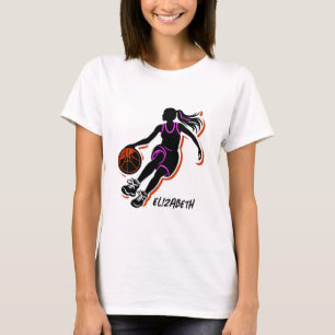 Basketball Girl Personalized T-Shirt