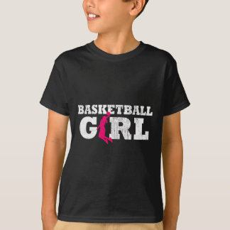 Basketball Girl Player Silhouette Sport Gift  T-Shirt