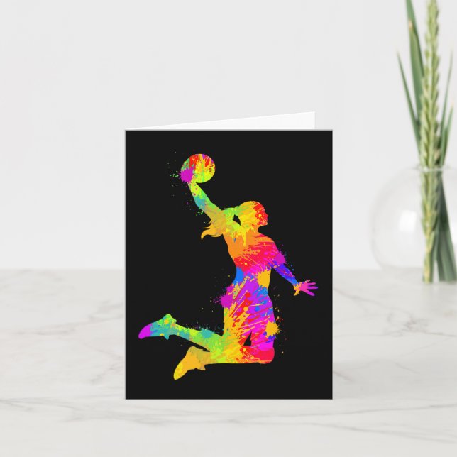 Basketball Girl Women Girls  Card (Front)