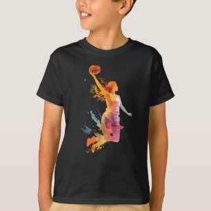 Basketball Girl Women Girls  T-Shirt