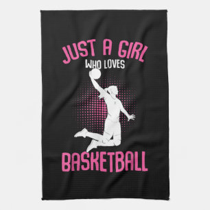 Basketball Girl Women Kitchen Towel