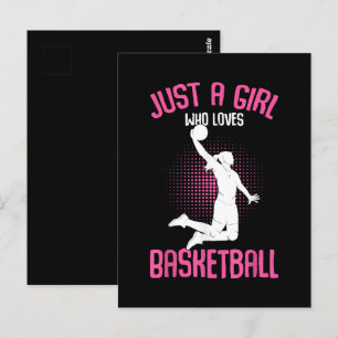 Basketball Girl Women Postcard